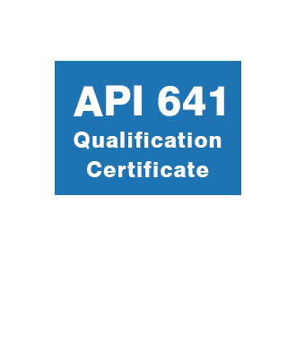 API 641 Qualification Certificate Achieved - API 641 Qualification Certificate Achieved